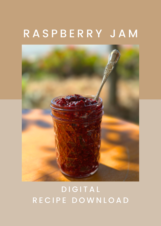 Raspberry Jam Recipe (Digital Download)